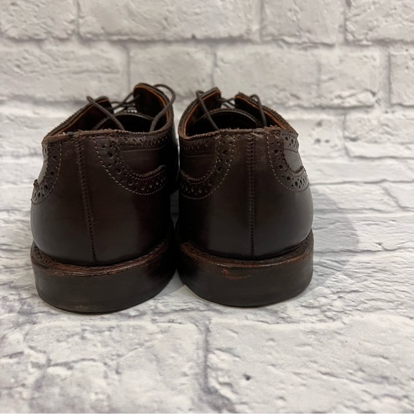 Allen Edmonds 6th Avenue Cap Toe Semi Brogue Derby Dark Brown Men’s Shoes 11 main image 4